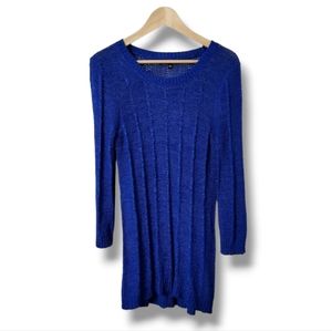 Ribbed Tecno Stitch Tunic Sweater | Cable & Guage | Medium